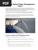 What Is Ballast Water Management Plan