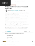 8 Signs and Symptoms of Vitamin D Deficiency