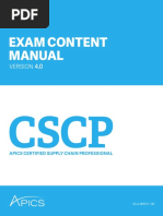 CSCP Exam Content Manual Ver4.0