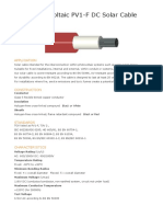 Photovoltaic PV1-F DC Solar Cable: Application