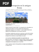 La Corrupción en La Antigua Roma