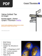 Value Added Tax Grant Thornton: India