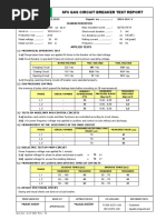 Sf6 Gas Circuit Breaker Test Report: Characteristics