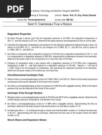 Sheet 6: Compressible Flow in Nozzles: Stagnation Properties