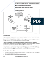 Diagnostic Trouble Codes (DTC) : DTC P0122 Pedal Position Sensor Circuit Low Voltage