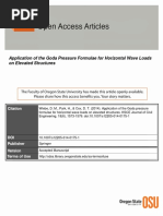 Application of The Goda Pressure Formulae For Horizontal Wave Loads On Elevated Structures