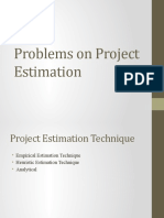 Problems On Project Estimation