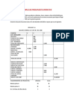 PRESUPUESTO OPERATIVO y Flujo de Efectivo