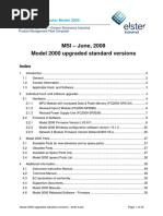 Model 2000 Upgraded Standard Versions - Draft 2