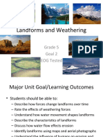 Landforms and Weathering: Grade 5 Goal 2 EOG Tested