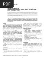 Objective Measurement of Speech Privacy in Open Offices Using Articulation Index