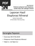 7 - Sosialisasi SNI - 4726-2019 - Sosialisasi Pelaporan Hasil Eksplorasi Mineral (Pak Hashari)