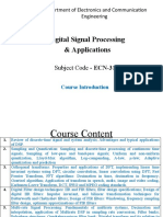 Digital Signal Processing & Applications: Subject Code - ECN-312