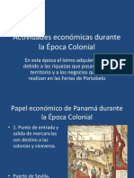 Actividades Economicas Durante La Epoca Colonial