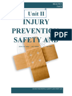 Injury Prevention, Safety and First Aid: Unit II