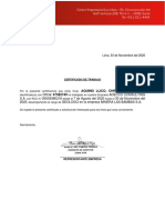 CERTIFICADO DE TRABAJO - REPR14005 - COM002 - ANO2020 - PER335 - PLA27 - TPR01 - SED0 - Lote - 1-5