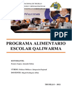 Programa Alimentario Escolar Qaliwarma 001