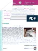 Comprensión Lectora "Los Animales y Los Terremotos"