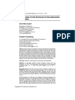 The Determinants of Risk Disclosure in The Indonesian Non-Listed Banks