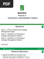 3 Bustrat Module 6 Strategic Management Paper 3