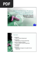 Myths and Common Problems Discovered in Geotechnical Forensic Engineering