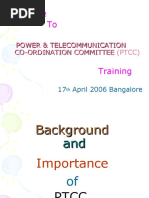 Welcome To: Power & Telecommunication Co-Ordination Committee (PTCC)