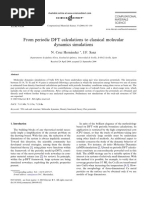 From Periodic DFT Calculations To Classical Molecular Dynamics Simulations