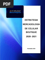 Estrategia Mercadologia de Celular Boutique 2020-2021: Noviembre 2020