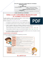 Sexto Primer Periodo Guías de Lengua Castellana