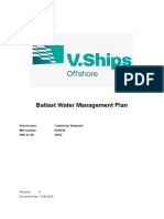 Ballast Water Management Plan - CSO Deep Blue