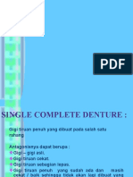 Single Complete Denture & Immediate Denture 3