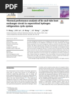 Thermal Performance Analysis of Fin-And-Tube Heat Exchanger Circuit in Supercritical Hydrogen Refrigeration Cycle System