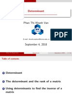 Determinant - : Phan Thi Khanh Van