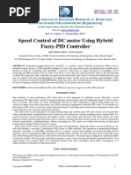 Speed Control of DC Motor Using Hybrid Fuzzy-PID Controller