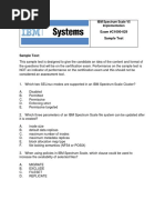 Exam #C1000-029 Sample Test: IBM Spectrum Scale V5 Implementation