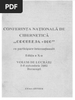 Conferinta Nationala de Cibernetica "Odobleja-100", 2002