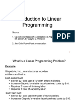 Introduction To Linear Programming