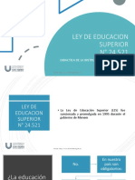 Ley de Educacion Superior