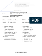 Susunan Kepanitiaan Muscab Ii DPC Patelki Sumenep