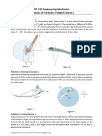 GP 110: Engineering Mechanics Dynamics of Particles: Problem Sheet 2