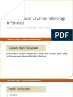 Konsep Dasar Layanan Teknologi Informasi