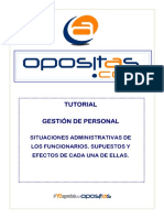 Tutorial - Gestión de Personal - Situaciones Administrativas