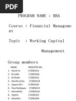 Unit 1 WORKING CAPITAL MGT