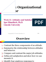 BA 320: Organizational Behavior: Week 11: Attitudes and Satisfaction Igor Himelfarb, Ph.D. Lincoln University