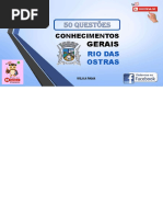 50 Questões Conhecimentos Gerais de Rio Das Ostras - pdf-1