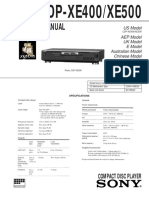 Sony Cdpxe500 Service Manual