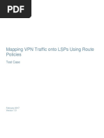 Mapping VPN Traffic Onto Lsps Using Route Policies: Test Case