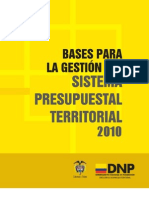 Bases para La Gestion Del Sistema Presupuestal