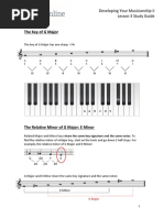 The Key of G Major: Developing Your Musicianship II Lesson 3 Study Guide