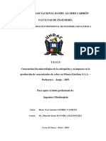 Escuela de Formación Profesional de Ingeniería Metalúrgica: Autor: Bach. Yoel Antonio GUERRA VADILLO